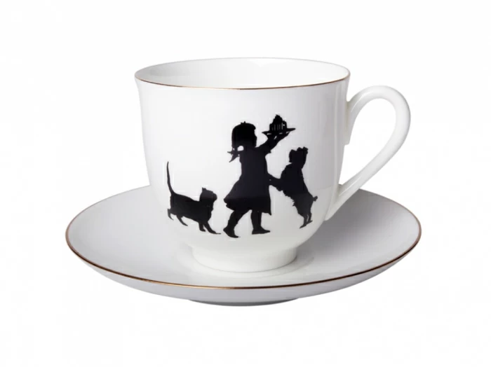 Чашка с блюдцем кофейная 180 мл форма Ландыш рисунок Именинница арт. 81.15705.00.1, 