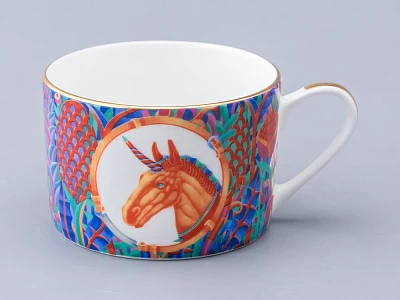 Чашка с блюдцем чайная в подарочной упаковке, форма Идиллия, рисунок Единорог, арт. 81.34423.00.1