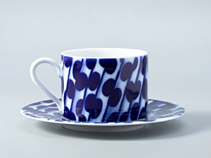 Чашка с блюдцем форма Соло рисунок Реки России. Енисей арт. 81.28756.00.1, 