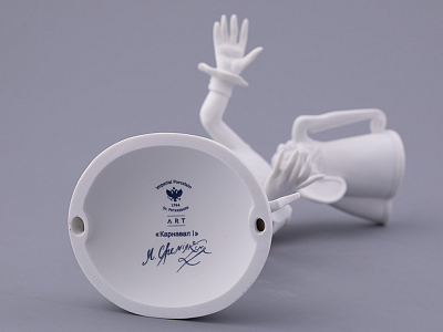 Скульптура в подарочной упаковке, форма Карнавал 1, рисунок Белый, арт. 81.33713.00.1