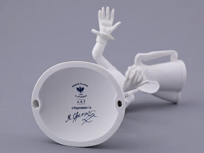 Скульптура в подарочной упаковке, форма Карнавал 1, рисунок Белый, арт. 81.33713.00.1