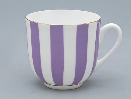 Чашка с блюдцем кофейная 180 мл форма Ландыш 2 рисунок Да и нет (фиолетовый с отводкой) арт. 81.25354.00.5 Чашка с блюдцем кофейная 180 мл форма Ландыш 2 рисунок Да и нет (фиолетовый с отводкой) арт. 81.25354.00.5