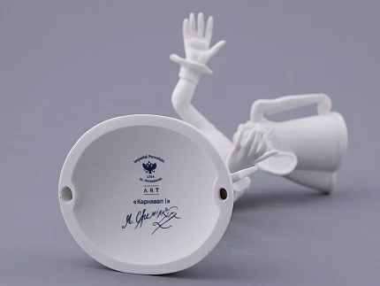 Скульптура в подарочной упаковке, форма Карнавал 1, рисунок Белый, арт. 81.33713.00.1