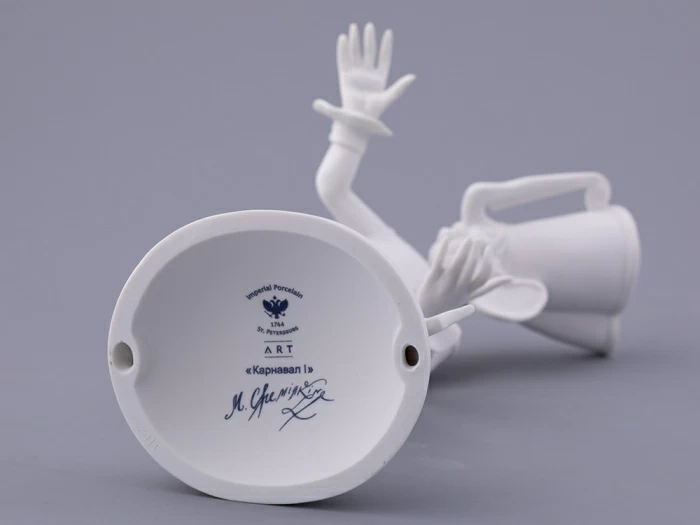 Скульптура в подарочной упаковке, форма Карнавал 1, рисунок Белый, арт. 81.33713.00.1, 