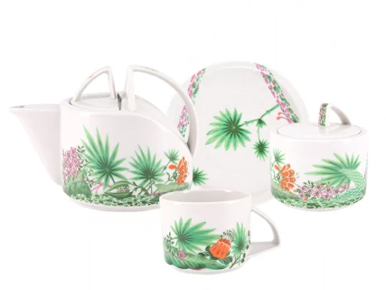 Сервиз чайный форма Баланс рисунок Джангл, 6 персон 14 предметов арт. 81.28664.00.1, 