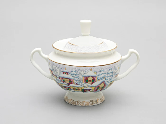 Сервиз чайный форма Айседора рисунок Зимний день, 6 персон 14 предметов, арт. 81.29567.00.1, 