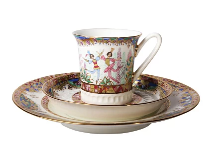 Сервиз кофейный Вертикаль Русский балет, 6 персон 22 предмета, арт. 81.14263.00.1
