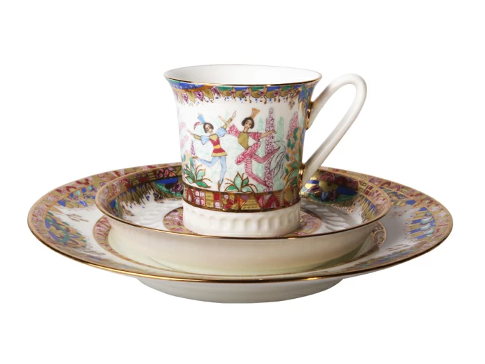 Сервиз кофейный Вертикаль Русский балет, 6 персон 22 предмета, арт. 81.14263.00.1, 