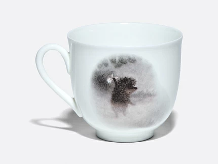 Чашка с блюдцем 180 мл.,  форма  Ландыш, рисунок  Лошадь. Ежик в тумане арт. 81.34550.00.1