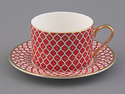 Чашка с блюдцем 250 мл форма Идиллия рисунок Скарлетт 2 арт. 81.26827.00.1