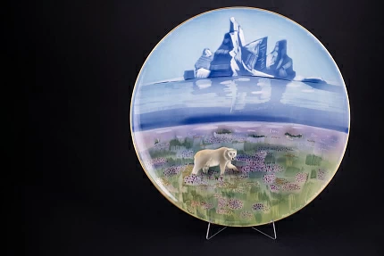 Блюдо декоративное 450 мм, Антарктика на форме Круглая, арт 60.10848.00.1