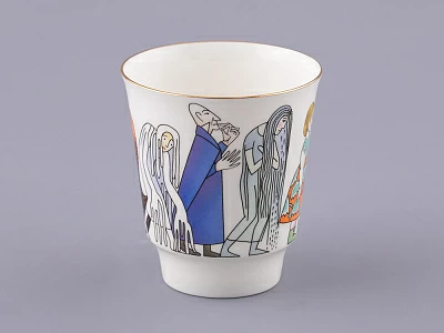 Трехпредметный комплект 165 мл форма Майская рисунок Синяя птица, арт. 81.32260.00.1 Трехпредметный комплект 165 мл форма Майская рисунок Синяя птица, арт. 81.32260.00.1