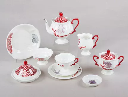 Сервиз чайный форма Наташа рисунок Сокровища моря, 6 персон 30 предметов, арт. 81.18076.00.1