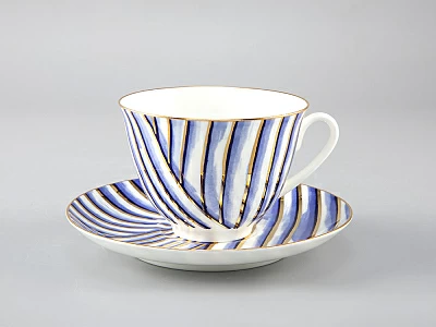 Чашка с блюдцем чайная форма Весенняя рисунок Pure арт. 81.29651.00.1