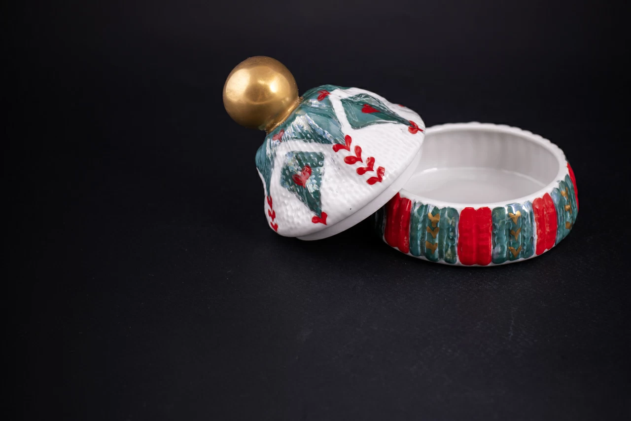 Шкатулка Детская шапочка, рисунок Ромбик, арт 60.16409.00.1, 