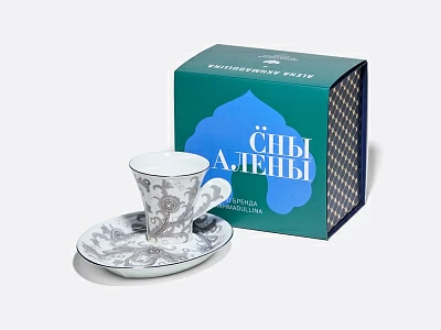 Чашка с блюдцем в подарочной упаковке, форма Модерн, рисунок Жемчужный арт 81.10805.00.1