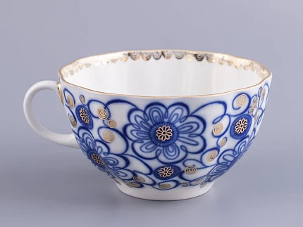 Чашка с блюдцем чайная 250 мл форма Тюльпан рисунок Вьюнок арт. 81.10110.00.1