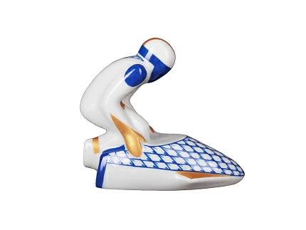 Скульптура форма Бобслеист рисунок Синяя сетка арт. 82.82946.00.1 Скульптура форма Бобслеист рисунок Синяя сетка арт. 82.82946.00.1