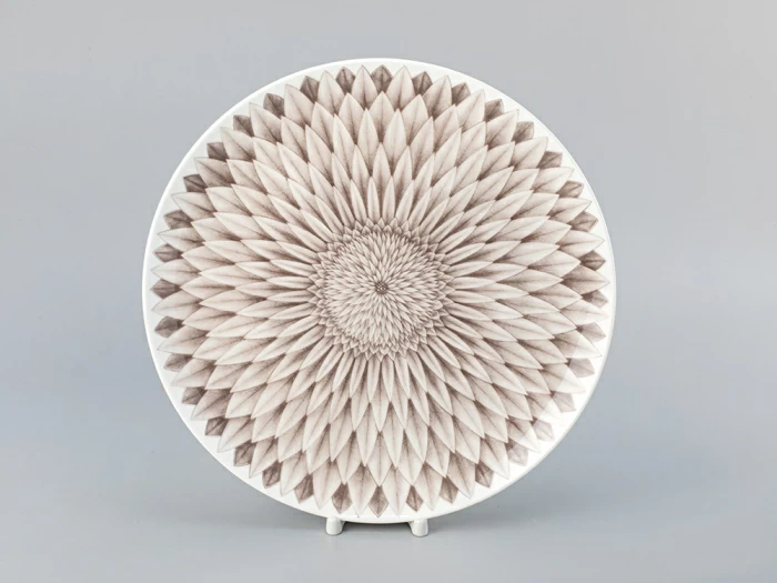 Блюдо круглое 310 мм форма Восточная рисунок Aloha Bungalow, арт. 80.40054.00.1, 