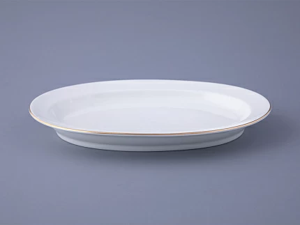Блюдо овальное 280 мм форма Молодежная рисунок Золотой кантик арт. 80.63274.00.1