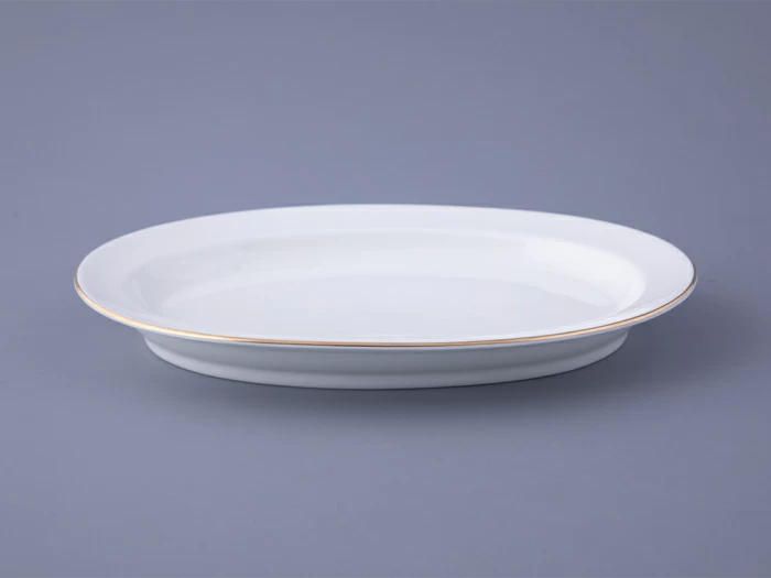 Блюдо овальное 280 мм форма Молодежная рисунок Золотой кантик арт. 80.63274.00.1, 