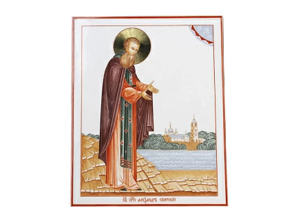 Пласт 195х160 Святой Александр Свирский арт. 80.91130.00.1 Пласт 195х160 Святой Александр Свирский арт. 80.91130.00.1