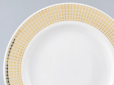 Тарелка мелкая 270 форма Гладкая рисунок Зазеркалье. Полосы , арт. 80.99938.00.1