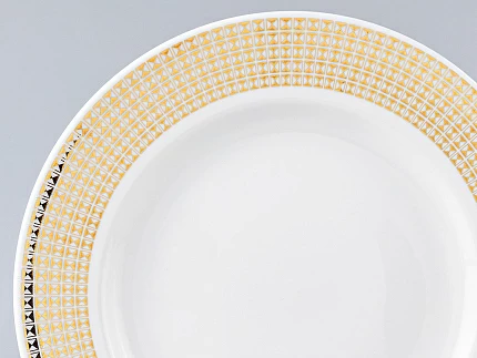 Тарелка мелкая 270 форма Гладкая рисунок Зазеркалье. Полосы , арт. 80.99938.00.1 Тарелка мелкая 270 форма Гладкая рисунок Зазеркалье. Полосы , арт. 80.99938.00.1