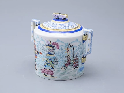 Сахарница, форма Гербовая, рисунок Зимние забавы арт. 80.07796.00.1