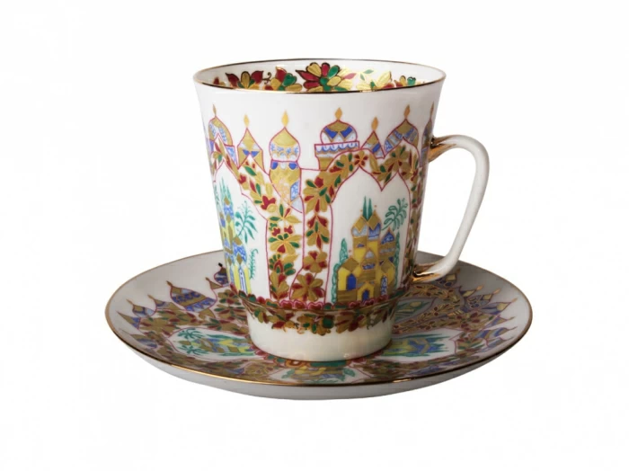 Чашка с блюдцем кофейная 165 мл., форма Майская, рисунок Дворцы Шехерезады  арт. 81.10506.00.1, 