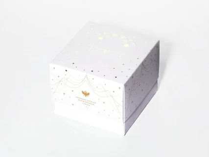 Елочная игрушка в подарочной упаковке, форма Желудь, рисунок Позолоченный, арт. 81.33932.00.1, 