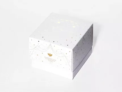 Елочная игрушка в подарочной упаковке, форма Желудь, рисунок Позолоченный, арт. 81.33932.00.1