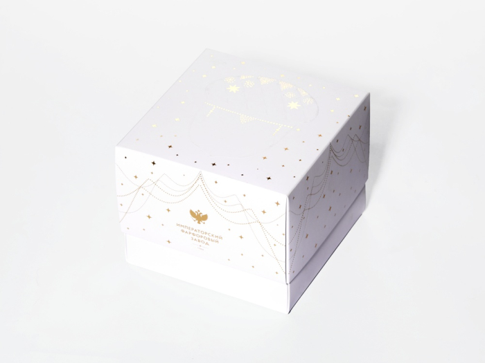 Елочная игрушка в подарочной упаковке, форма Желудь, рисунок Позолоченный, арт. 81.33932.00.1, 