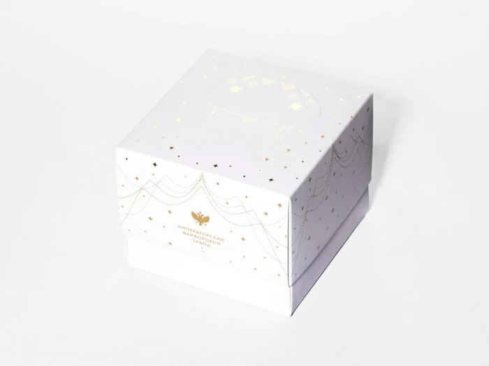 Елочная игрушка в подарочной упаковке, форма Желудь, рисунок Позолоченный, арт. 81.33932.00.1, 