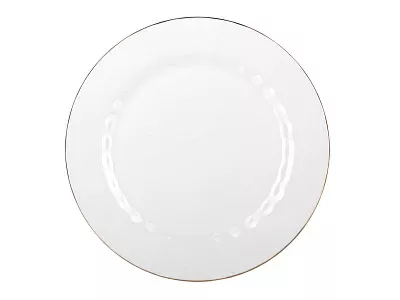 Тарелка плоская 270 мм форма Нега рисунок Золотая лента арт. 80.70480.00.1