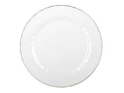 Тарелка плоская 270 мм форма Нега рисунок Золотая лента арт. 80.70480.00.1 Тарелка плоская 270 мм форма Нега рисунок Золотая лента арт. 80.70480.00.1