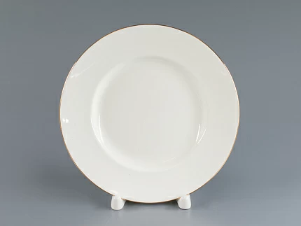 Тарелка Гладкая Золотой кант 155 мм арт. 80.04409.00.1