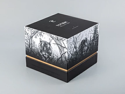 Бокал с блюдцем Тотем в подарочной упаковке, рисунок Медведь арт. 81.28376.00.1 Бокал с блюдцем Тотем в подарочной упаковке, рисунок Медведь арт. 81.28376.00.1