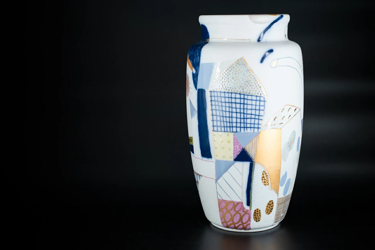 Ваза Город на форме Китайская среднего размера, арт 60.15654.00.1, 