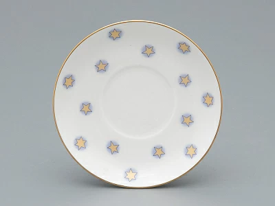 Чашка с блюдцем кофейная форма Ландыш рисунок Год лошади, арт. 81.33974.00.1