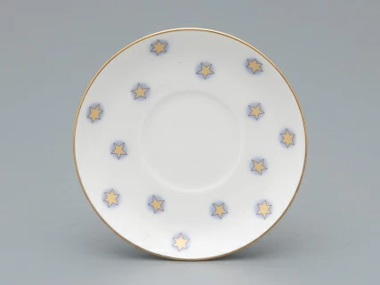 Чашка с блюдцем кофейная форма Ландыш рисунок Год лошади, арт. 81.33974.00.1, 