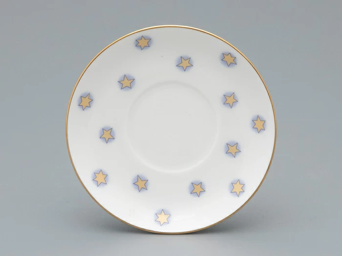 Чашка с блюдцем кофейная форма Ландыш рисунок Год лошади, арт. 81.33974.00.1, 