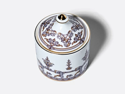 Сервиз чайный на 4 персоны 10 предметов в подарочной упаковке, форма Идиллия рисунок Барокко, арт. 81.34916.00.1