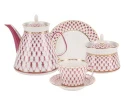 Сервиз чайный форма Молодежная рисунок Сетка-Блюз 2, 6 персон 20 предметов арт. 81.24872.00.1, 