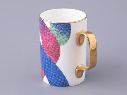 Подарочный набор Бокал с блюдцем и крышкой, форма top, рисунок Лунный змей, арт. 81.32798.00.1,  Подарочный набор Бокал с блюдцем и крышкой, форма top, рисунок Лунный змей, арт. 81.32798.00.1,