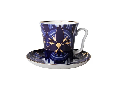 Бокал с блюдцем 360 мл форма Ленинградский рисунок Вертолет арт. 81.10494.00.1