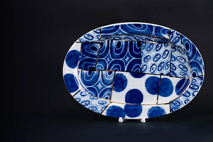 Блюдо Золотой шов на форме Молодежная, арт 60.13735.00.1 Блюдо Золотой шов на форме Молодежная, арт 60.13735.00.1