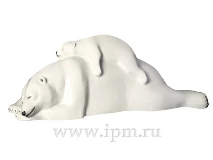 Скульптура Медведица с медвежонком большой размер арт. 82.68014.00.1,  Скульптура Медведица с медвежонком большой размер арт. 82.68014.00.1,