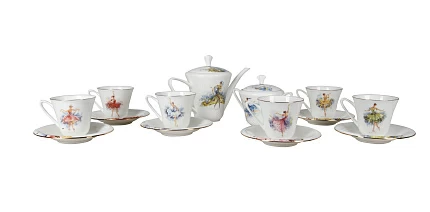 Сервиз чайный форма Сад рисунок Феи, 6 персон 14 предметов арт. 81.25021.00.1