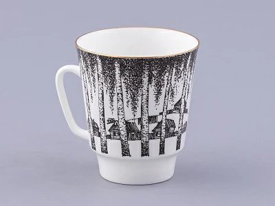 Чашка с блюдцем 165 мл форма Майская, рисунок Русские писатели Есенин, арт. 81.32604.00.1 Чашка с блюдцем 165 мл форма Майская, рисунок Русские писатели Есенин, арт. 81.32604.00.1